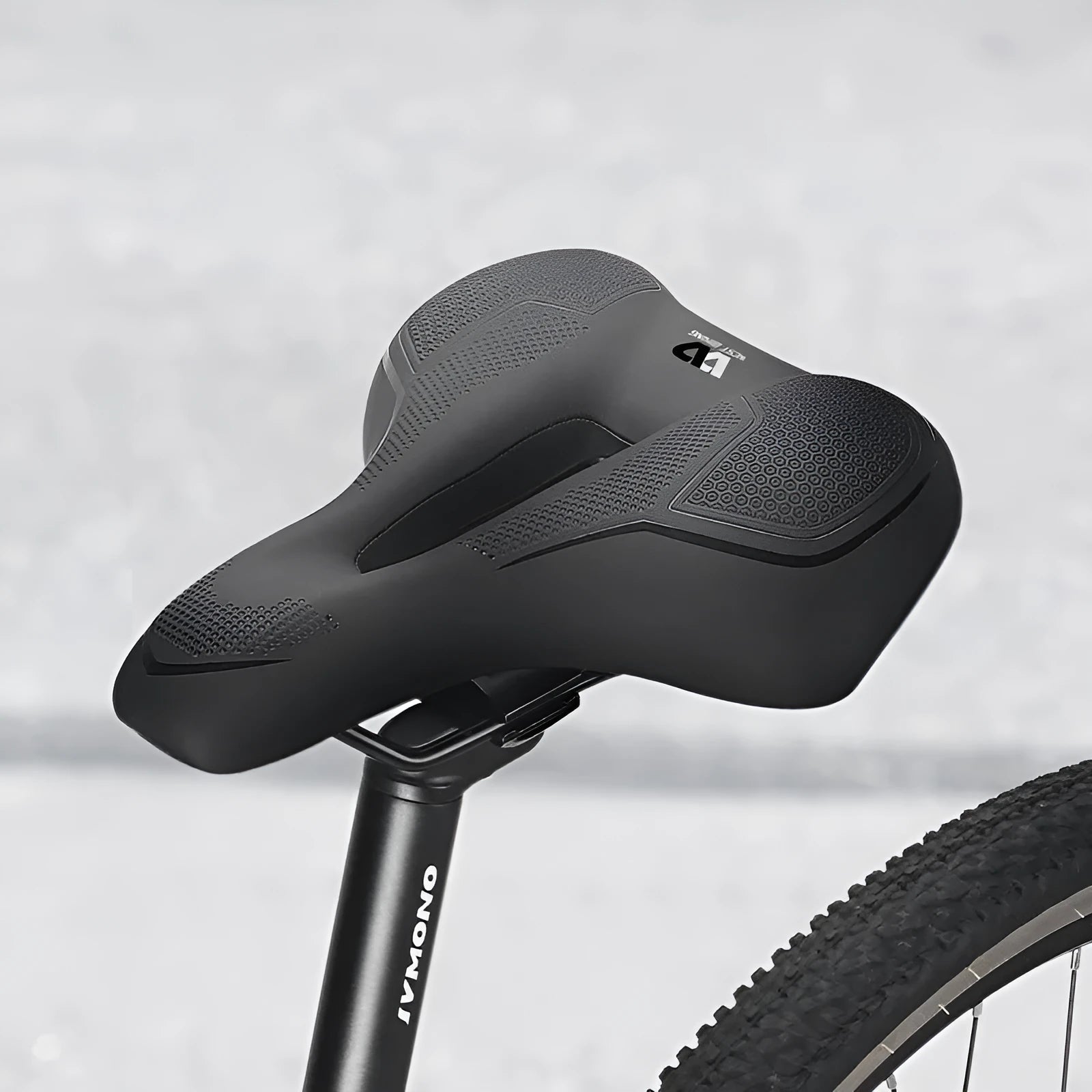 West Rider bicycle saddle cushion with high-elastic sponge and leather cover in black and colourful styles.