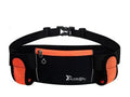 Multi-function running belt with bottle pocket and phone pocket in diving material 32x12cm