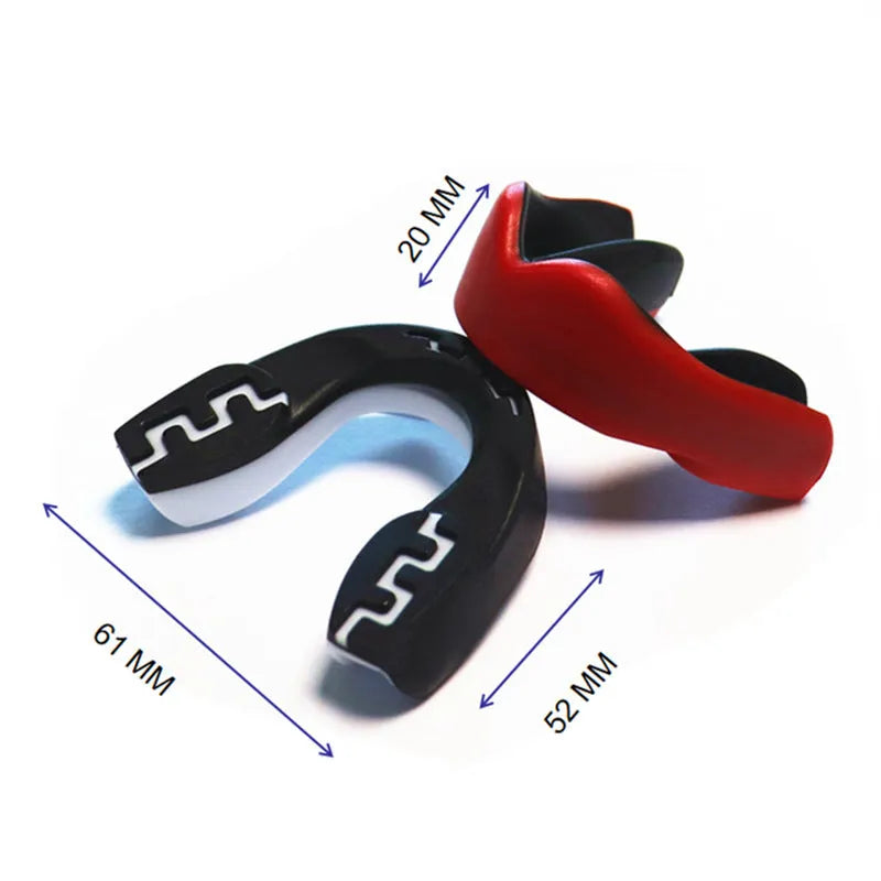 Adult boxing mouthguard with printed tooth design for martial arts protection