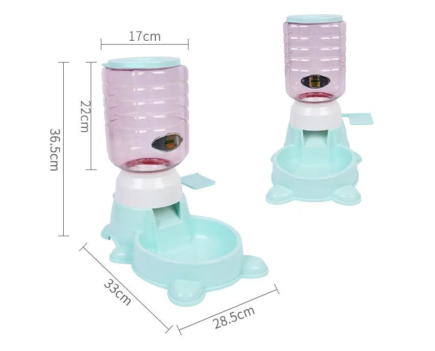 Automatic dog food machine 1.8L puzzle slow feeder in apricot colour with PP and PET materials