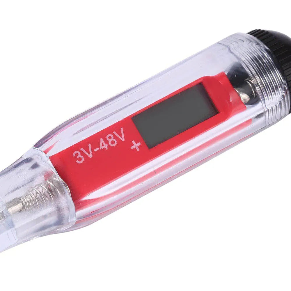 Red car special voltage tester pen 220mm for automobiles and RVs