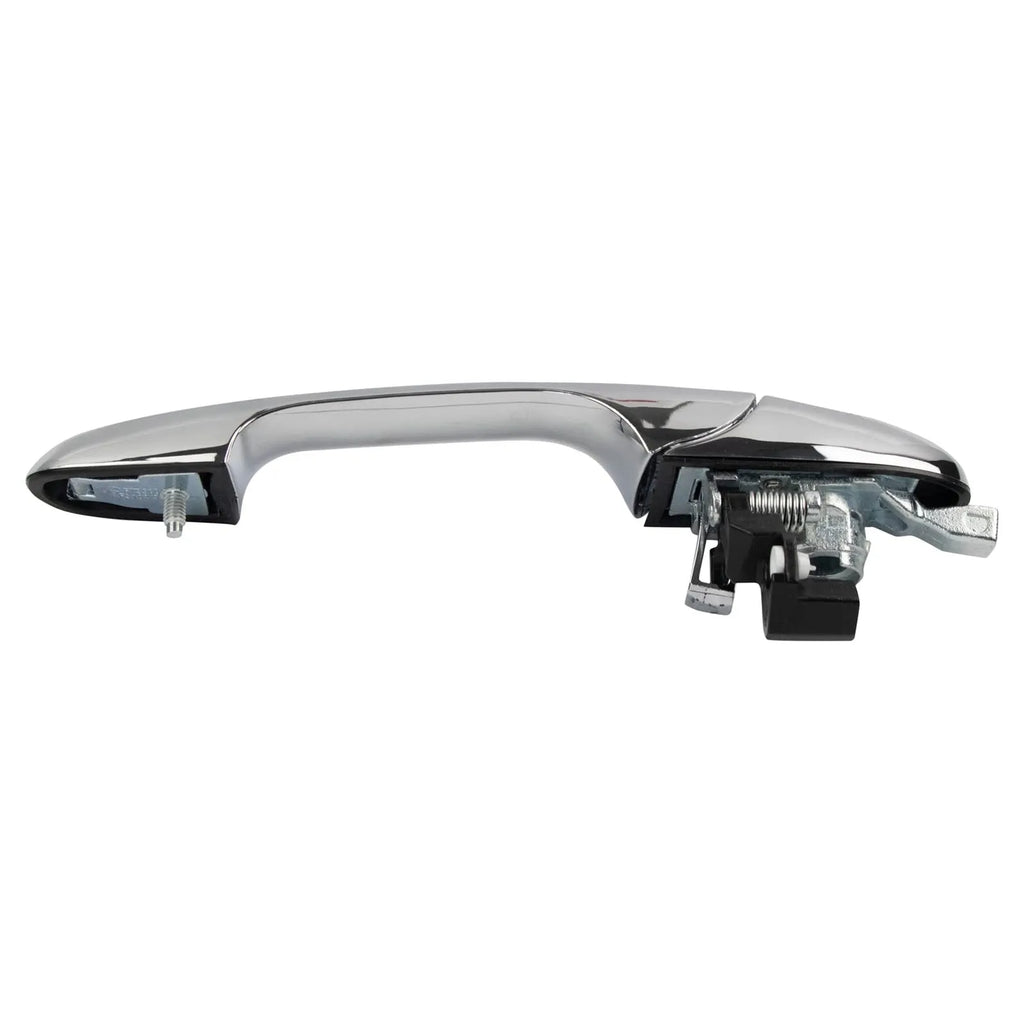 Black plastic Fiat 500 car door handle replacement part showing 16.2cm length