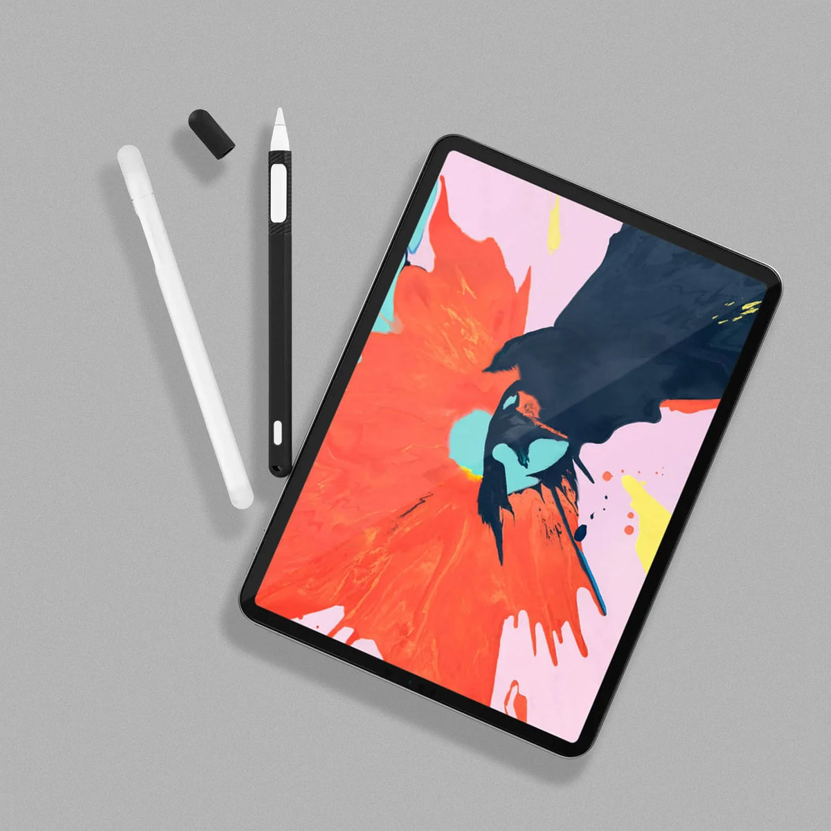 Silicone touch pen set storage protective cover for Apple Pencil 2 in soft grip design