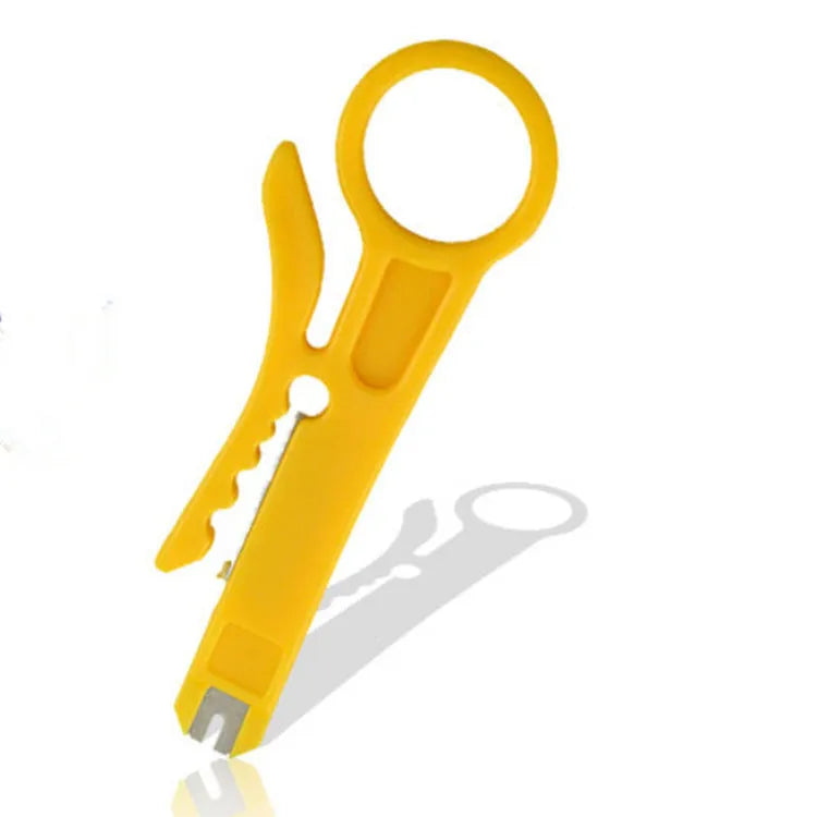 Multifunctional network cable pliers with stainless steel handle and 45# steel clamp head for cutting stripping and crimping