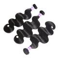 Full size straight real hair piece in black colour with 10 inch length option