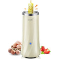 Beige mini breakfast machine with compact design for small kitchen counter spaces