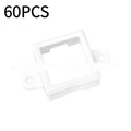 White plastic LED light bracket protective lampshade, dimensions 1.7cm by 6cm