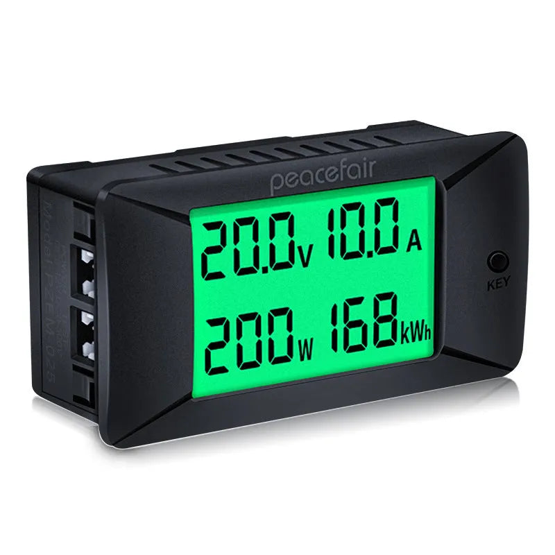 DC digital display voltmeter and ammeter panel meter with 0-300V range
