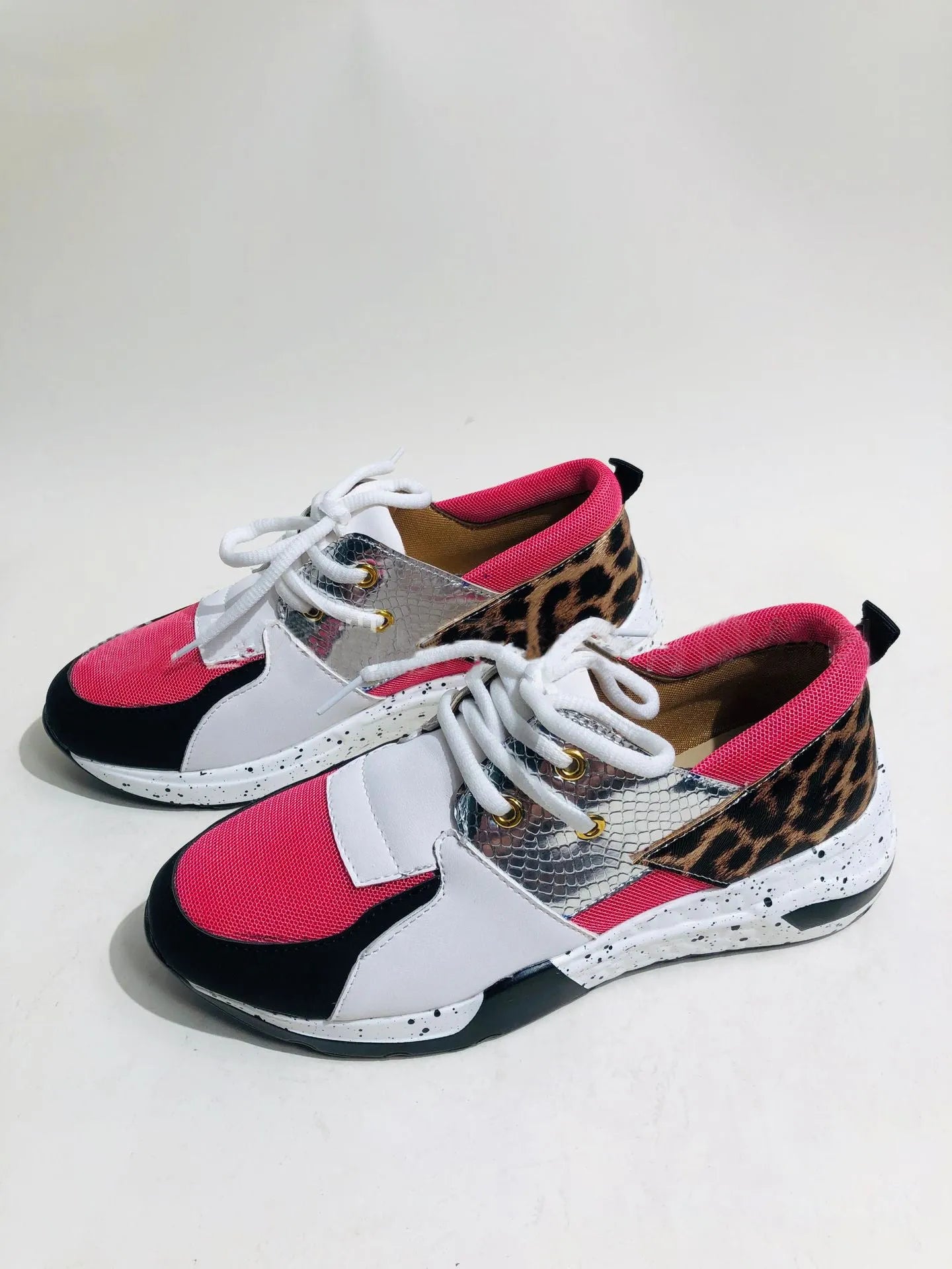 Women's casual suede sneakers with a wedge heel in various colour options
