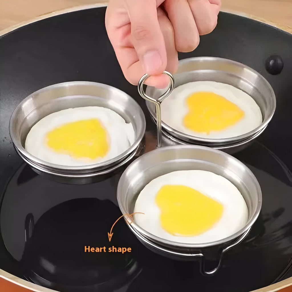 Mini egg steamer in food-grade stainless steel for cooking single boiled eggs