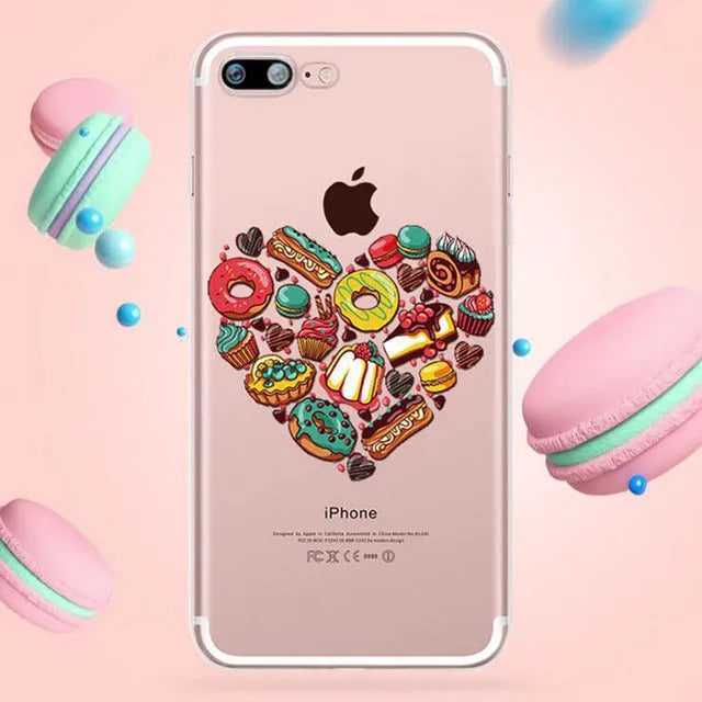 Transparent TPU and PC phone case for multiple smartphone models on a table
