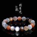 Natural colourful moonlight bracelet with 8mm moonstone beads in single circle design