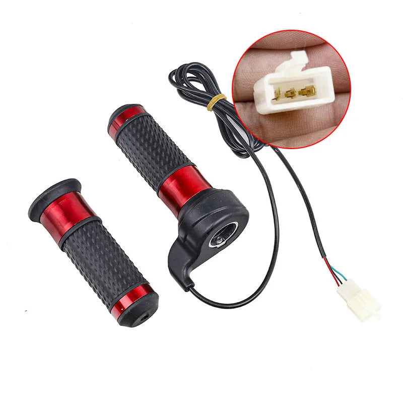Plastic three-speed rotating handle set for electric three-wheel car conversion accelerator control.