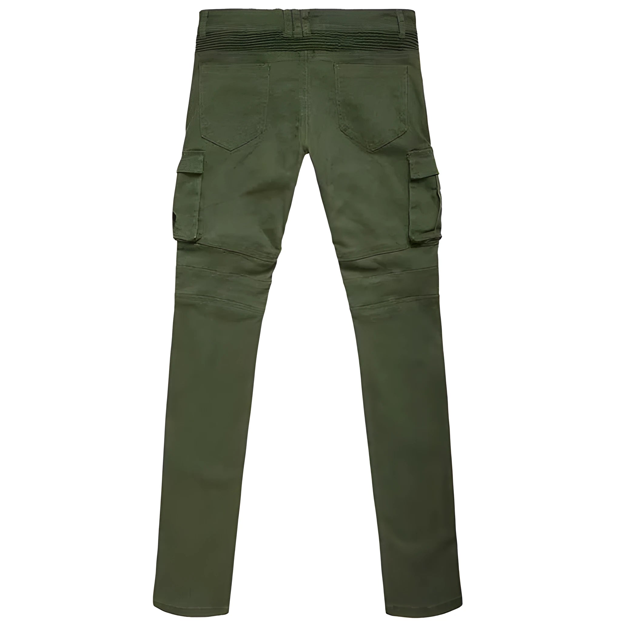 Men's military tactical pants in Army Green with multiple cargo pockets and ripstop weave fabric