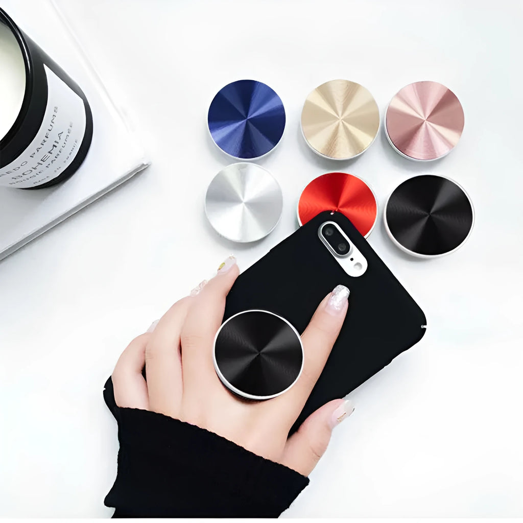 Silicone ring phone stand extension and handle for smartphone in multiple colour options