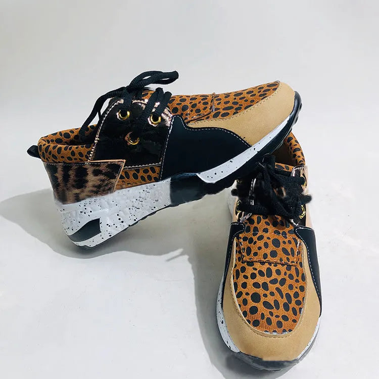 Women's casual suede sneakers with a wedge heel in various colour options