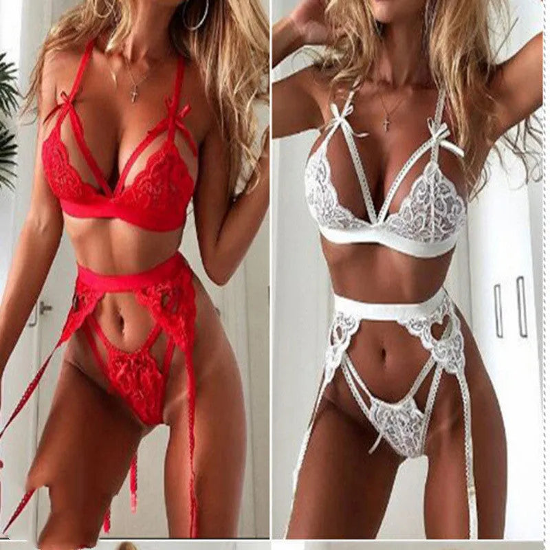 Red lace lingerie cosplay costume with polyester fabric for female cute girl type characters