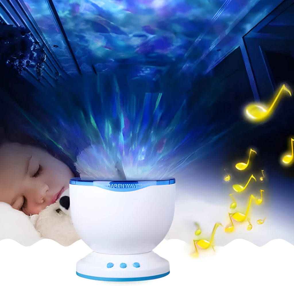 Blue ocean lamp projection unit with DLP correction for children's puzzle activities