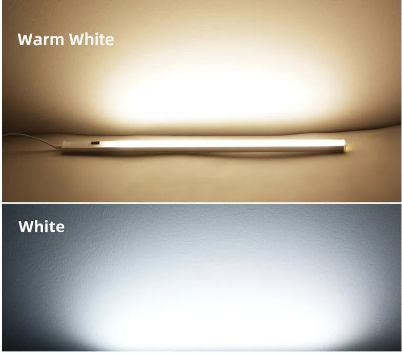 Aluminium profile LED strip bar light for cabinets and bookcases in three length options