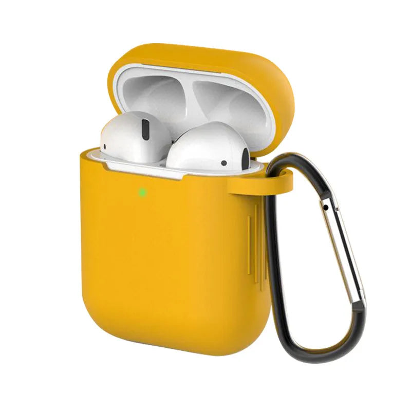 Silicone protective cover for Apple AirPods 1st and 2nd generation in various colours