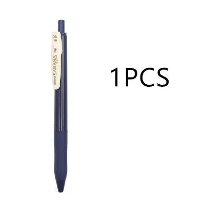 0.5mm bullet press water pen in retro colour options with refillable gel ink cartridge