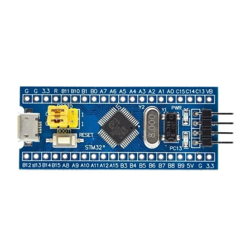 STM32F103C8T6 ARM Cortex-M3 development board with Mini USB port and pin headers