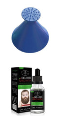 Natural beard growth essential oil bottle for men, moisturising conditioner and softener, all skin types
