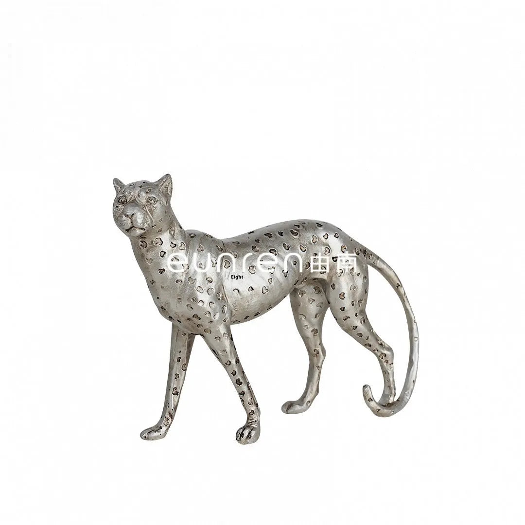 Modern American Leopard colour resin ornament in large, small, and walking posture styles