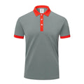 Lapel style T-shirt for men and women in a viscose polyester blend, shown in multiple colours.