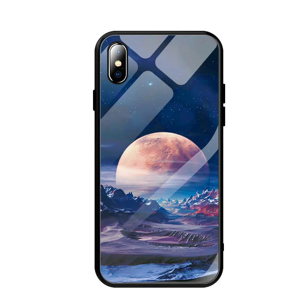 Black and navy blue silicone phone case for Samsung Galaxy and Apple iPhone smartphones