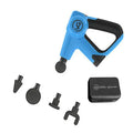 Blue plastic fascia gun muscle relaxation massager for sports recovery