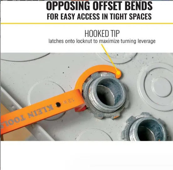 Orange, grey, and black magnetic suction wrenches laid out to show crescent, catheter locking, and standard spanner types.