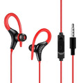 Wired earhook sport headphones in multiple colours with a 1.2m cable and 3.5mm plug.