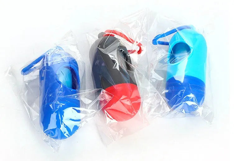 Roll of green plastic dog waste bags showing size 22.5cm by 30cm