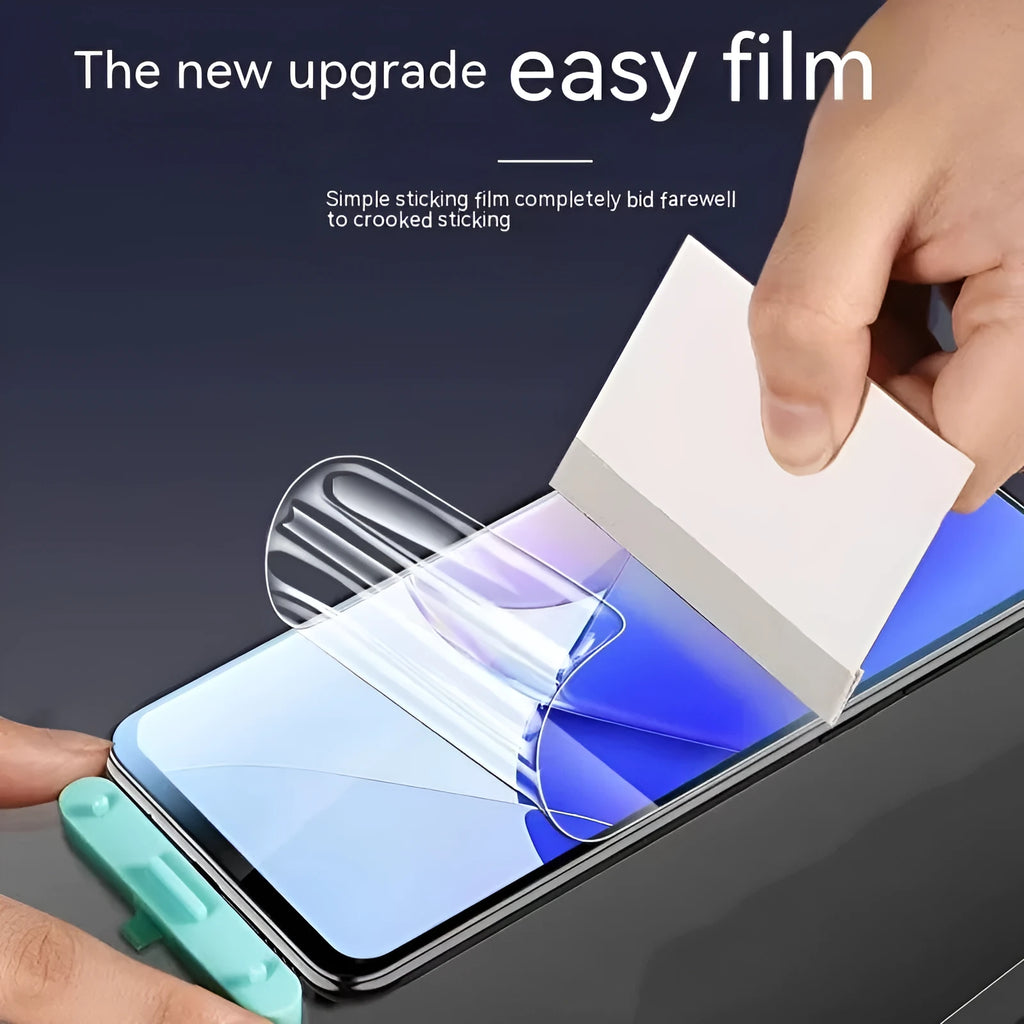 TPU screen protector for Samsung Galaxy phone in HD, Frosted, and Blue Light options