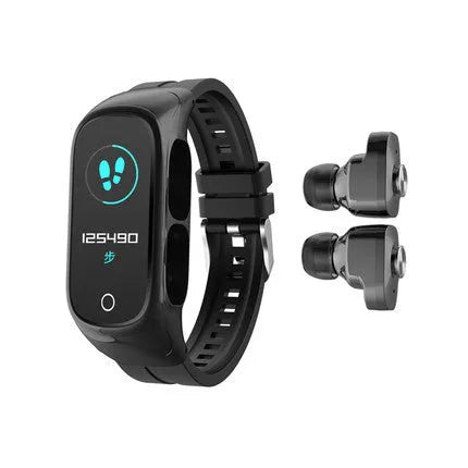 N8 Smart Bracelet Bluetooth Headset Combo in black, white, wine red, or pink colours with wrist strap
