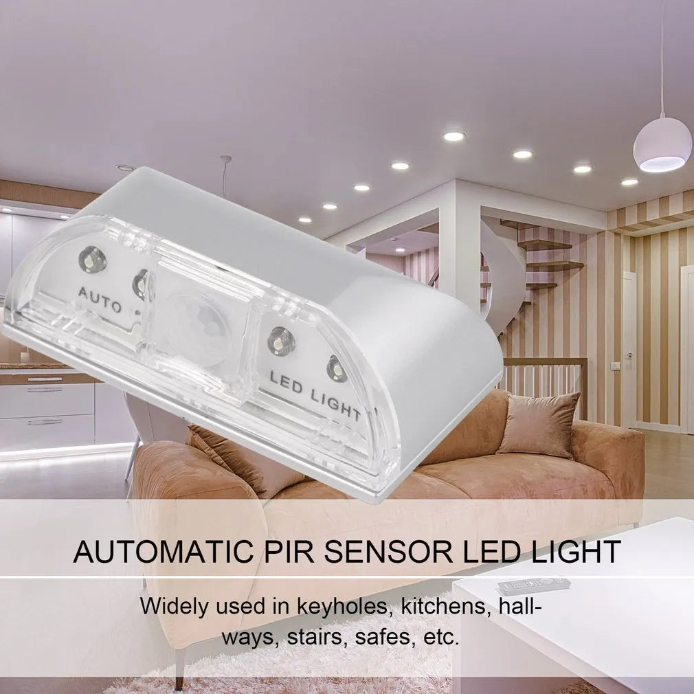Smart door lock lamp small white wall light with infrared sensor for keyhole illumination