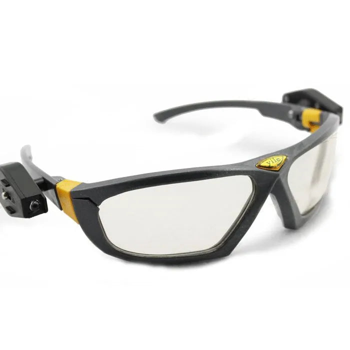 Yile anti impact goggles with integrated LED lamp for night light use, polycarbonate safety lens