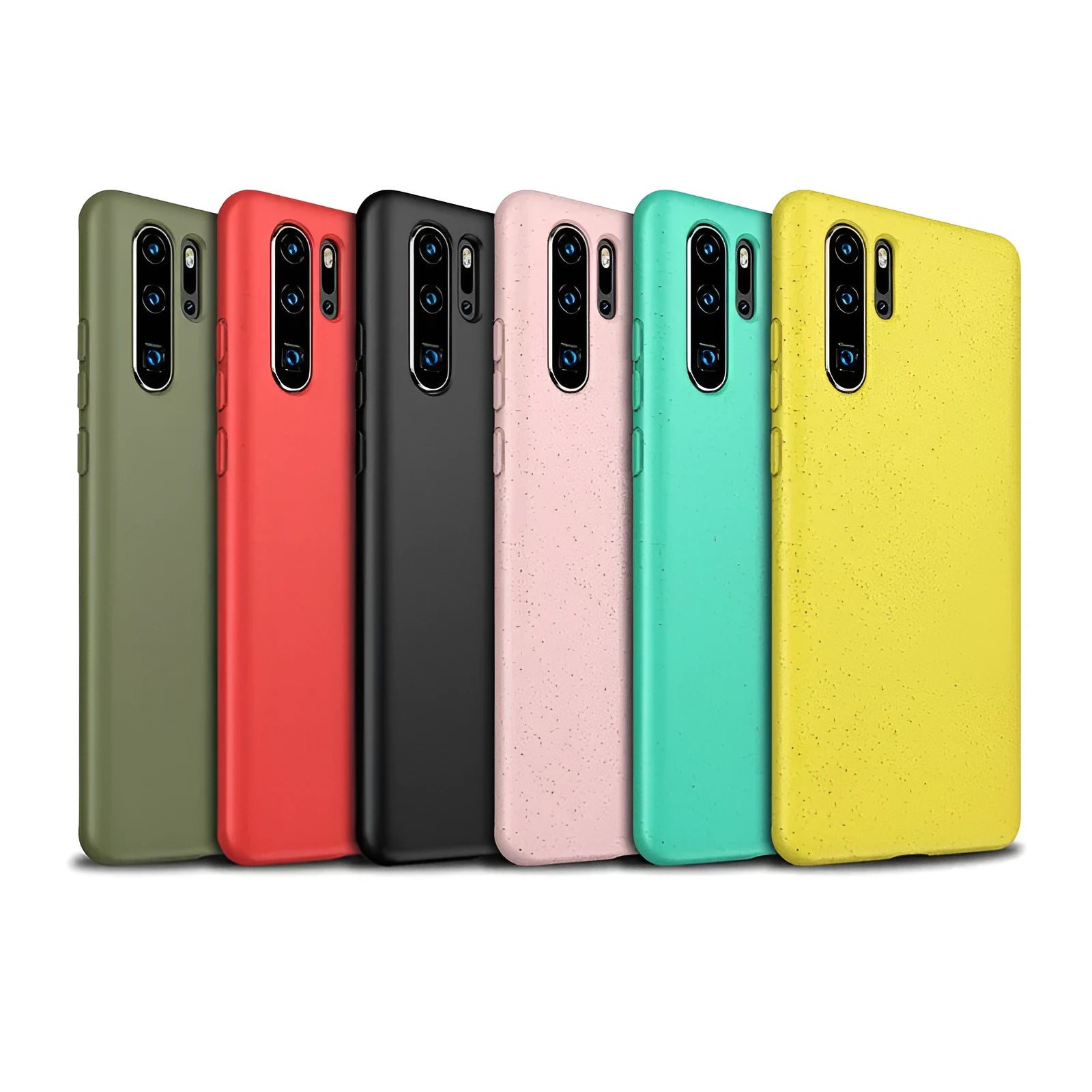Huawei P30 TPU phone case in army green colour, showing back cover design.