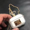 White perfume bottle shaped silicone case for AirPods Pro wireless earphones