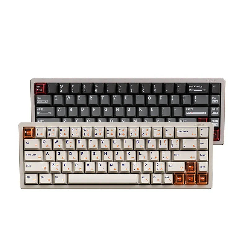 68-key aluminum keyboard with GATERON magnetic switches in black, showing RGB lighting and compact layout