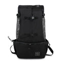 Pet dog carrier bag backpack in plain polyester with double shoulders, available in multiple colours and sizes S to XL