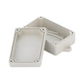 Grey ABS plastic IP65 waterproof instrument box for security system components.