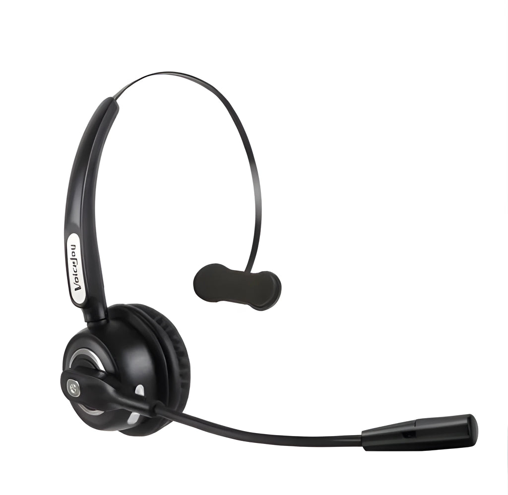Over-ear Bluetooth headset with microphone for truck drivers and office professionals