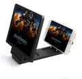 Radiation-proof 3D mobile phone screen amplifier stand in black and white colour options
