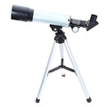 Outdoor monocular space telescope with 50mm aperture, 360mm focal length, and tripod for stargazing
