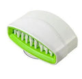 Kitchen cleaning brush with knife fork chopstick scrubbers and suction cup base in blue green pink colours