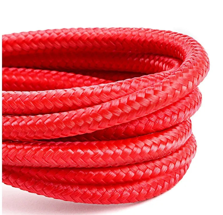 Red and black USB-C to Lightning charging cable for Apple devices with 1 metre length and fast charging capability