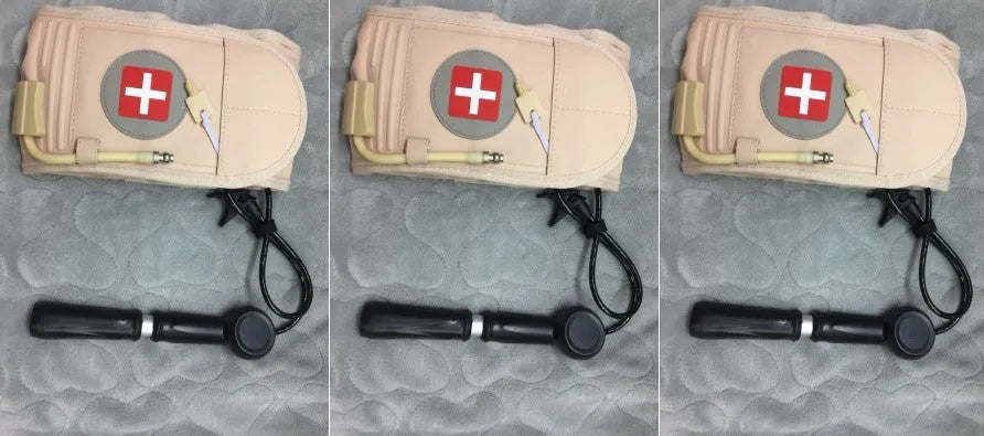 Waist air traction brace belt with inflatable ball for lumbar support and back massage