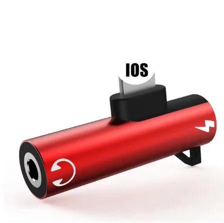 Lightning to 3.5mm headphone adapter for iPhone in multiple colour options